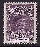 Newfoundland #249 - Scott #84 - 4c violet Duchess of York - Unused, og, hinged