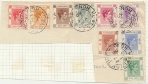 Hong Kong  for cancel collector Kowloon   group of 9 see scan & details