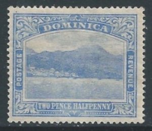 Dominica #53a MH 2 1/2p Roseau, Capital - Bright Blue