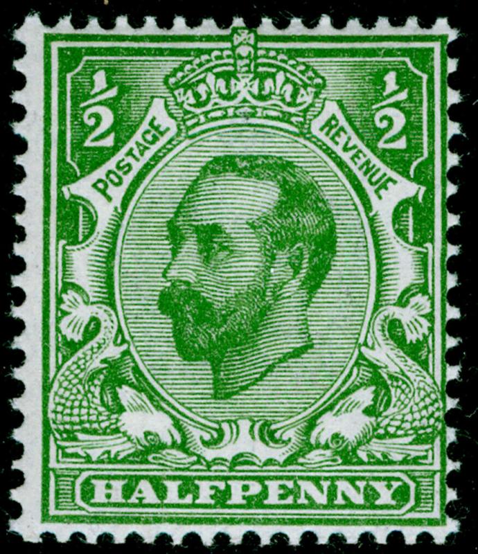 SG321 SPEC N1(2), ½d pale green, NH MINT. Cat £10. DIE A