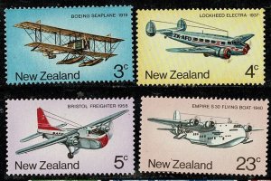 New Zealand #556-9 MNH cpl planes