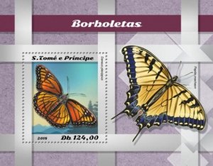 St Thomas - 2018 Butterflies on Stamps - Souvenir Sheet - ST18511b