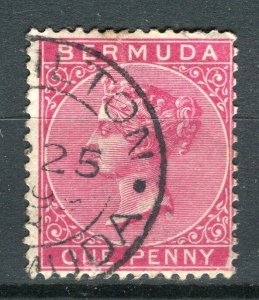 BERMUDA; 1890s early classic QV issue fine used 1d. value