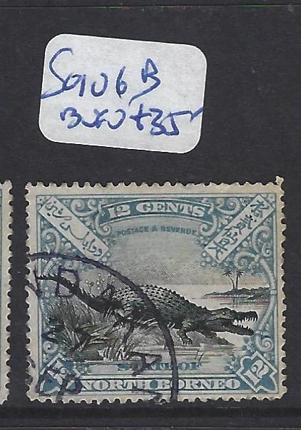 NORTH BORNEO (P0310B)  12C CROCODILE SG 106B  SANDAKAN   CDS   VFU