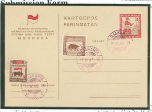 Indonesia #1L23-1L24 On Cover Single (Complete Set)