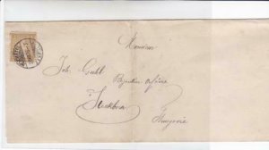 switzerland 1876 steckborn winterthur  stamps cover folded  ref r19653