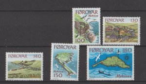 Faroe Islands 31-35 MNH