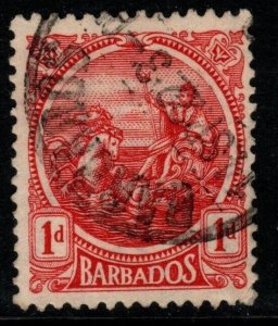 BARBADOS SG220 1921 1d RED FINE USED