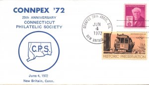 US SPECIAL EVENT CANCELLATION COVER CONNPEX '72 AT NEW BRITAIN CONNECTICUT 1972