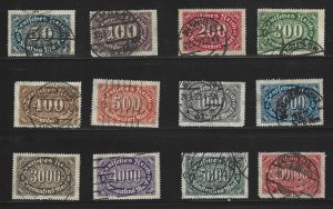 Germany Sc # 198-209 used L1