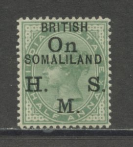 Somaliland Protectorate O1 MHR cgs