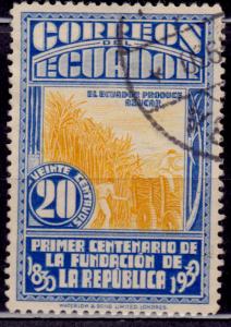Ecuador, 1930, Loading Sugar Cane, 20c, Scott# 310, used
