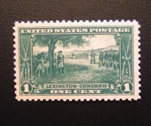 StampGeek Scott #617 Lex-Concorde, Wash-Cambridge, MINT, XF, NH, OG