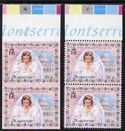 Montserrat 1998 Diana Princess of Wales $1.15 imperf pair...