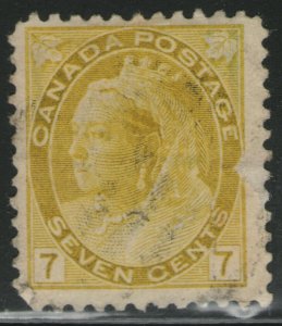 CANADA Used Scott # 81 Queen Victoria - faults (1 Stamp) -5