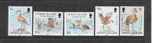 BIRDS-CAYMAN ISLANDS #681-5 DUCKS MNH