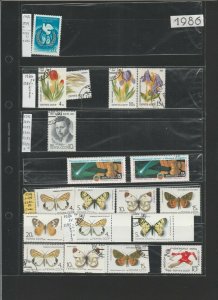 1986 Russia USSR Steppe Flowers Butterflies Venus Halley MNH** Used 17197-