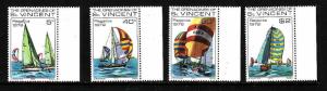 St Vincent Grenadines-Sc#166-9-Unused NH set-Sailing Yachts-1979-