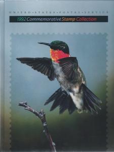 USPS 1992 US Commerative 35 page book & stamps catalog $37.35