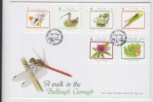 Isle of Man -  2008,  Nature set of 6,   on FDC