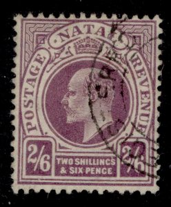 SOUTH AFRICA - Natal EDVII SG157, 2s 6d purple, FINE USED. Cat