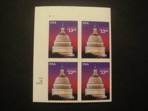 Scott 3648, $13.65 Capitol Dome, PB4 #B1111 UL, MNH Express Mail Beauty