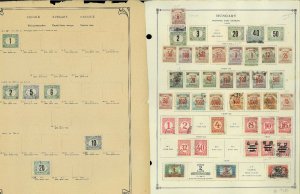 Hungary 1874-1986 M, U & CTO Hinged ona Messy Mix of Remaindered Pages.