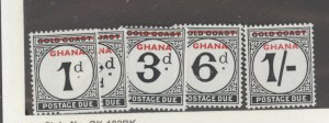 Ghana #J1-J5  Single (Complete Set)