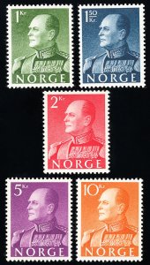 Norway Stamps # 370-4 MLH VF Scott Value $90.00