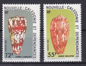 New Caledonia, Fauna, Shells MNH / 1985