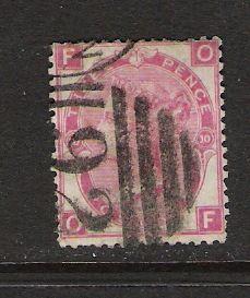 GREAT BRITAIN 49 USED PLATE 10 W25 CV100 Q322