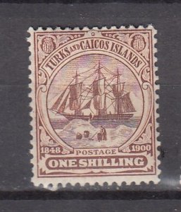 J47153 JL Stamps 1900-4 turks & caicos islands mh #7 ship