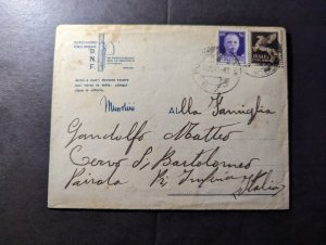 1942 Italy Military Post Cover and Letter to San Bartolomeo