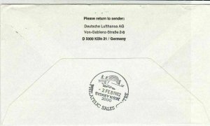 United Arab Emirates 1982 Boeing 747 1st Flight Airmail Stamps Cover Ref 29388