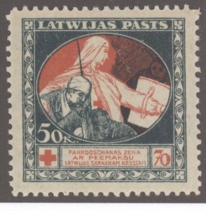 Latvia, Scott #B7, MH