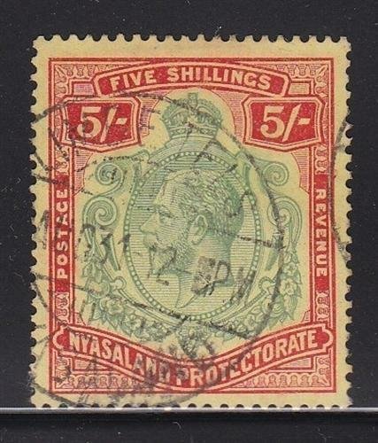 Nyassaland  Scott # 36 XF used w/ neat cancel nice color scv $ 85 ! see pic !