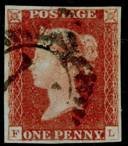 SG8, 1d red-brown PLATE 59, FINE USED. Cat £38. FL 