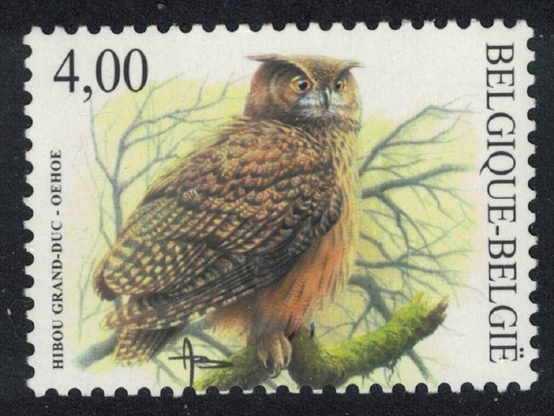 Belgium Eagle owl Bird Buzin 'Hibou grand-duc-Oehoe' 2004 MNH SG#3708