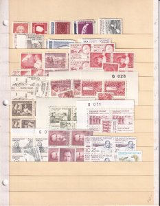 Greenland MNH dealers stock on 5 stock cards general/semi-postal sets cv $1712