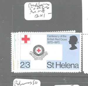 ST HELENA (PP1606B) QEII RED CROSS SG 253-6  MNH