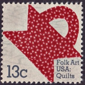 SC#1746 13¢ American Quilts Single (1978) MNH