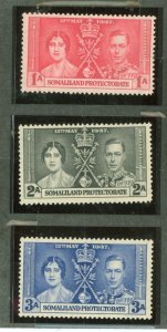 Somaliland Protectorate #81-83 Mint (NH) Single (Complete Set)