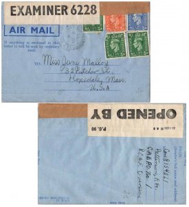 Canada 1/2d (3), 2d and 2 1/2d KGVI 1943 Field Post Office 130, RCAF Overseas...