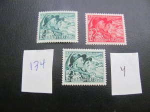 Germany 1938 MNH  SC B132-133+Y SET VF/XF 57 EUROS (134)