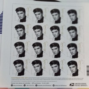 US# 5009 - Elvis Sheet of 16  The King of Rock 'n Roll...