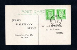 JERSEY WARTIME 1/2d DISPLAY FIRST DAY POSTCARD