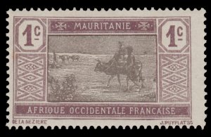 MAURITANIA 1913 SCOTT # 18.  UNUSED