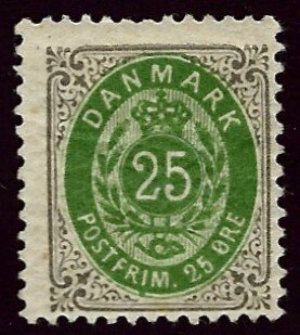 Denmark SC#50 Mint Fine...Worth a Close Look!!