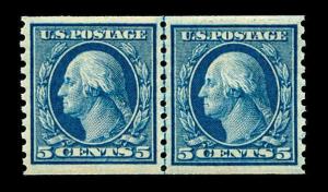 momen: US Stamps #458 Coil LP MNH OG PSE Graded XF-90