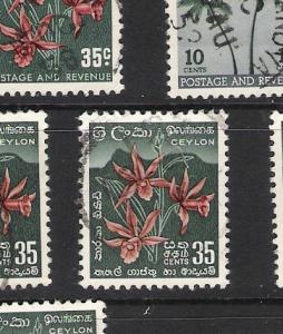 CEYLON 314a VFU FLOWERS L818 5